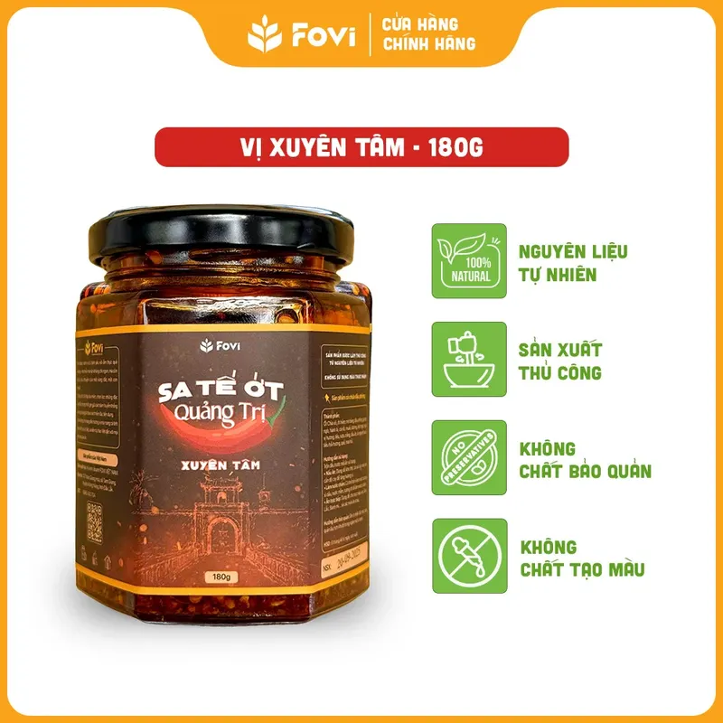 Xuyên Tâm - Hũ 180g - Mua 3 hũ miễn phí ship 2
