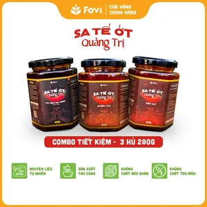 Combo Tiết Kiệm 3 hũ Sa tế 280g các loại - Giảm 25k + Miễn ship